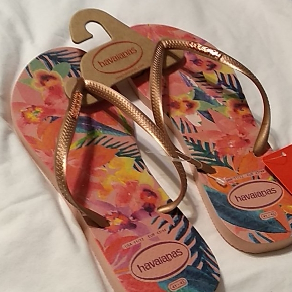 Havaianas Shoes - Havaianas Ballet Rose Tropical Flip Flops